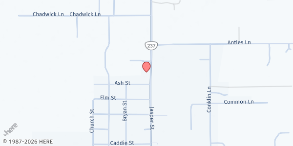 Map showing Cove Community Church at 1708 Jasper Street, Cove, OR