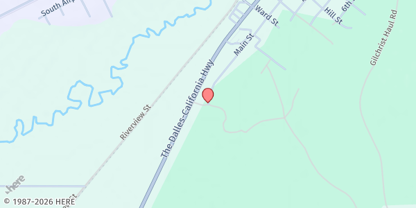 Map showing Ponderosa Christian Fellowship at 135836 Main St, Crescent, OR