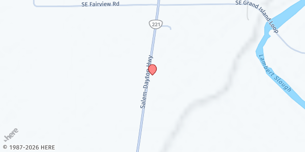 Map showing Unionvale Countryside Church FFM at 18725 SE Wallace Rd, Dayton, OR