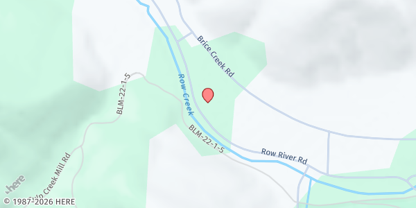 Map showing Up River Pantry (Culp Creek) at 37895 Row River Rd, Dorena, OR