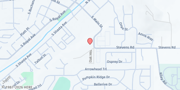 Map showing Eagle Point Food Pantry at 400 Stevens Rd, Eagle Point, OR