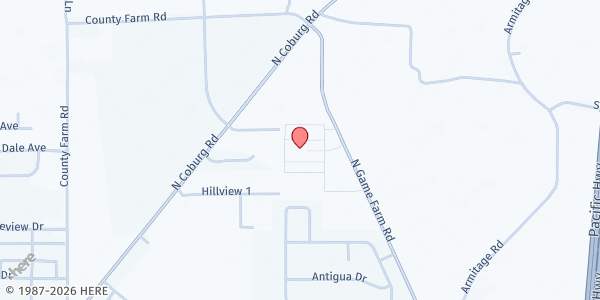 Map showing Daily Bread at 89780 N Game Farm Road, Eugene, OR