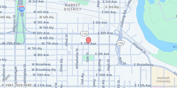 Map showing FOOD for Lane County - Location 1 at , Eugene, OR