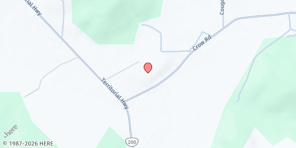 Map showing Hilltop Food Pantry at 25735 Crow Road, Eugene, OR