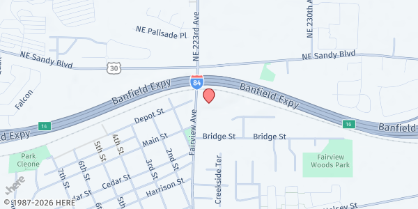 Map showing Gove County Food Pantry at Gove County Food Pantry, Fairview, OR