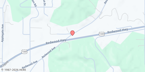 Map showing The Lord's Storehouse at 4995 Redwood Ave, Grants Pass, OR