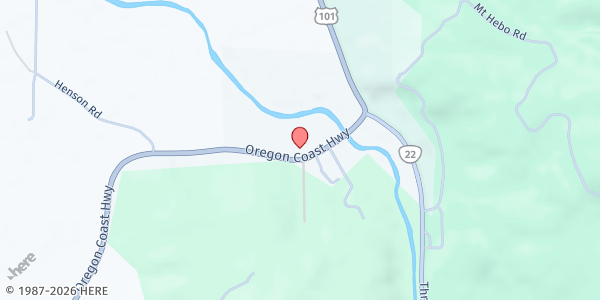 Map showing Hebo Food Pantry at 31350 US 101, Hebo, OR