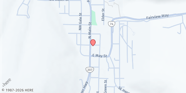 Map showing CAPECO Rural Produce Program - Heppner at 190 N Main St, Heppner, OR