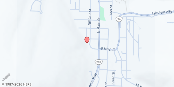 Map showing CAPECO Rural Produce Program - Heppner at 190 N Main St, Heppner, OR