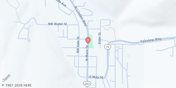 Map showing Neighborhood Center of South Morrow County at 441 N Main, Heppner, OR