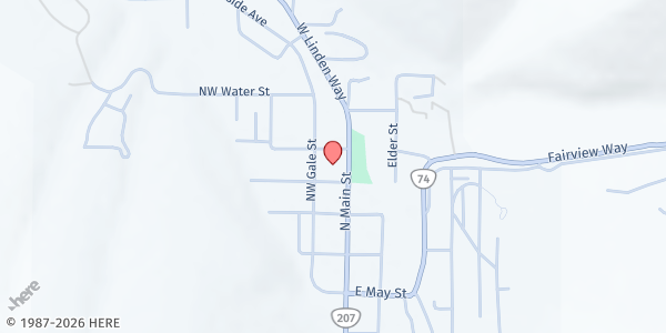 Map showing Neighborhood Center of South Morrow County at 441 N Main, Heppner, OR