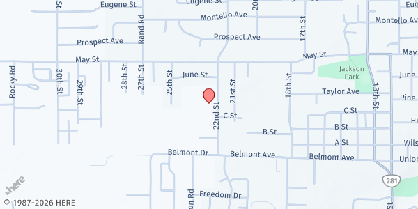 Map showing Hood River Hispanic Adventist at 1100 22nd Street, Hood River, OR