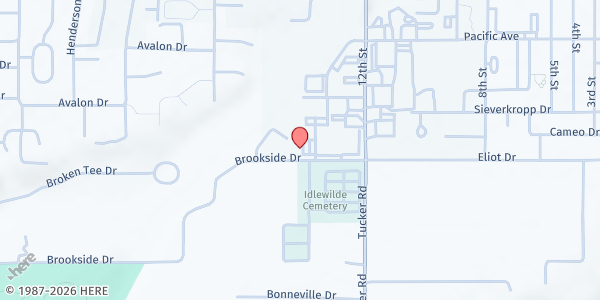 Map showing Hood River Valley Adult Center at 2010 Sterling Place, Hood River, OR