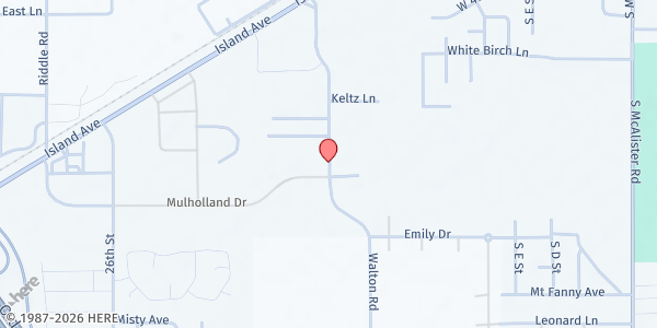 Map showing Neighbors Together at 10770 Walton Rd., Island City, OR