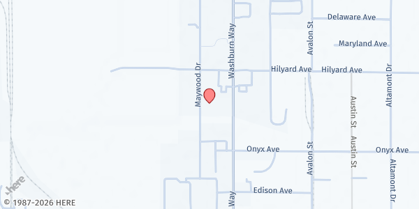 Map showing Klamath Lake Counties Food Bank at 3231 Maywood Dr., Klamath Falls, OR