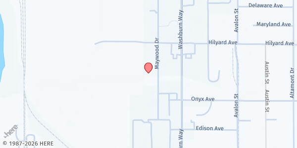 Map showing Salvation Army Klamath Falls at 3240 Maywood Drive, Klamath Falls, OR