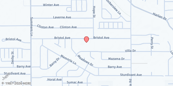 Map showing SVDP St Pius at 4880 Bristol St., Klamath Falls, OR