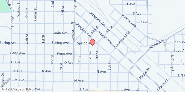 Map showing Neighbors Together Heat & Eat at 1204 Spring Ave, La Grande, OR