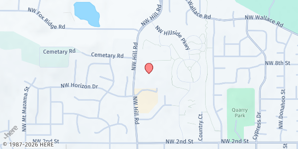 Map showing Church On the Hill Food Box Site at 700 N Hill Road, McMinnville, OR