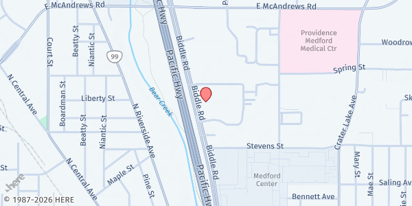Map showing Healthy Mobile Pantry - Biddle Rd at 730 Biddle Rd, Medford, OR