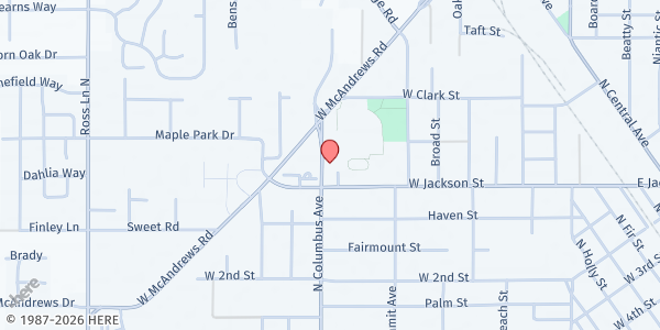 Map showing West Medford Pantry at 750 N Columbus Ave, Medford, OR