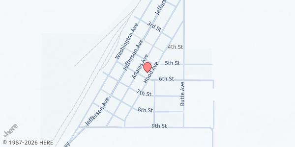 Map showing Metolius Friends Community Church at 575 Hood Ave, Metolius, OR