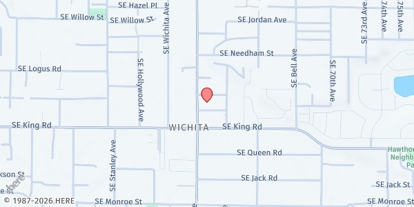 Map showing Milwaukie Spanish Seventh Day Adventist at 10110 SE Linwood Ave., Milwaukie, OR