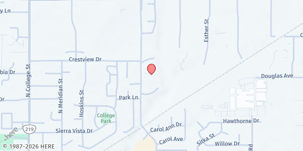 Map showing Simple Supper (Joyful Servant Lutheran Church) at 1716 Villa Rd, Newberg, OR