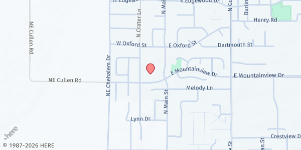 Map showing St. Peter Friday Night Supper at 2315 N Main Street, Newberg, OR