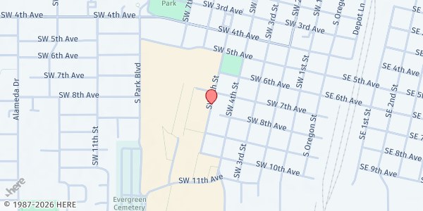 Map showing Next Chapter - St. Matthews at 762 Sw 5th St, Ontario, OR