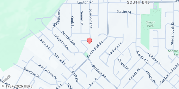 Map showing HOPE United Methodist Church at 18955 South End Rd, Oregon City, OR