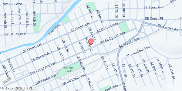 Map showing Wamego First Methodist Church at Wamego First Methodist Church, Pendleton, OR