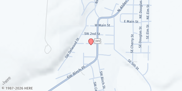 Map showing Pilot Rock Food Pantry at 222 SW 3rd St, Pilot Rock, OR