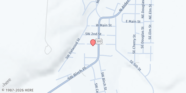 Map showing Pilot Rock Food Pantry at 222 SW 3rd St, Pilot Rock, OR