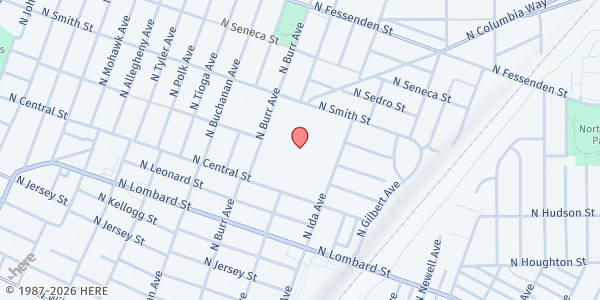 Map showing School Pantry at Roosevelt High School (SUN/SEI) at 6941 N Central Street, Portland, OR