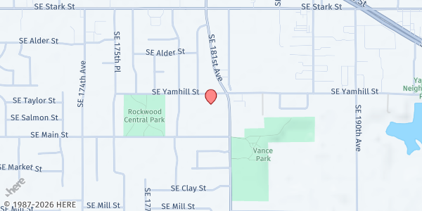 Map showing SVDP St Anne at 1015 SE 182nd Ave, Portland, OR