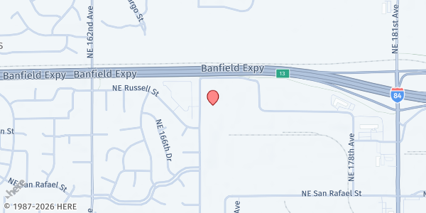 Map showing Wilkes Elementary School Free Food Market at 17020 NE Wilkes Rd, Portland, OR