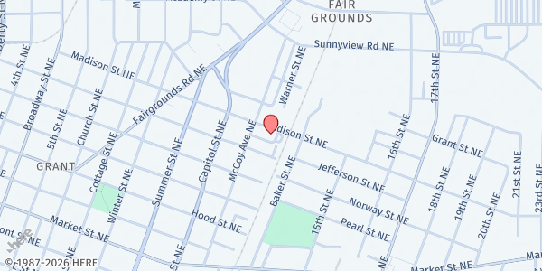 Map showing ARCHES at 1164 Madison Street Northeast, Salem, OR