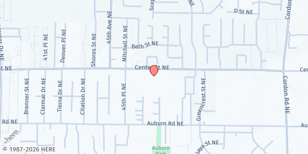 Map showing Good Samaritan Food Pantry at 4570 Center Street NE, Salem, OR