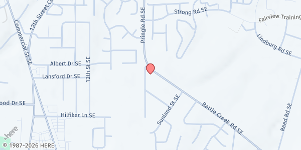 Map showing Salem Mission Faith Ministries at 4308 Hillrose St. SE, Salem, OR