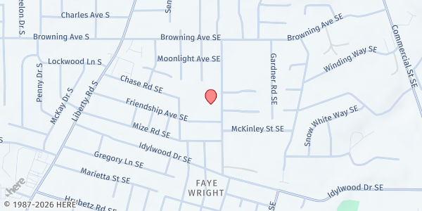 Map showing Table of Plenty at 4227 Lone Oak Rd. SE, Salem, OR