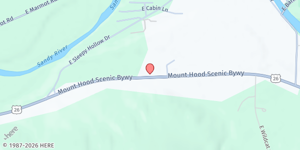 Map showing Neighborhood Missions Free Food Market at 59151 US-26, Sandy, OR