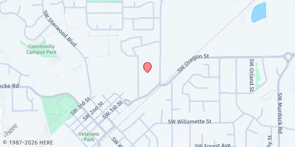 Map showing Hope Diner at St. Francis at 15659 Sw Oregon St, Sherwood, OR