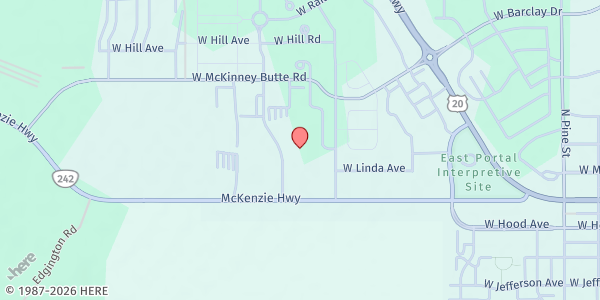 Map showing CORE Market at 222 N Trinity Way, Sisters, OR