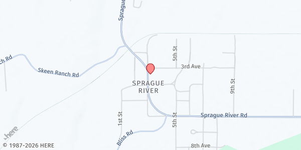 Map showing Sprague River Bridge Connection at 23411 Sprague River Hwy, Sprague River, OR