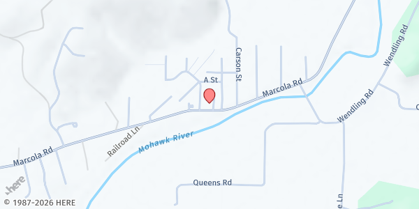 Map showing Helping Hand at 92170 Marcola Road, Springfield, OR