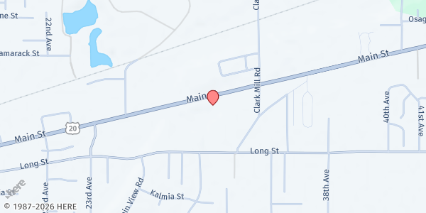 Map showing Sweet Home Gleaners at 3031 Main Street, Sweet Home, OR