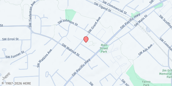 Map showing St Anthony Catholic Church at 9905 SW McKenzie St, Tigard, OR