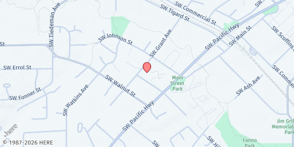 Map showing SVDP St Anthony Community Cafe at 9905 SW McKenzie St, Tigard, OR