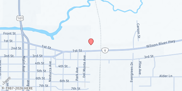 Map showing Seventh Day Adventist Tillamook - Herald Center at 2710 1st Street, Tillamook, OR